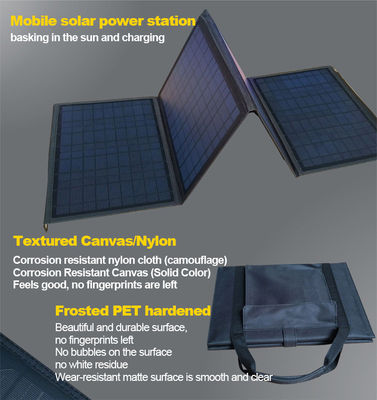 60W 80W 100W 120W Foldable Solar Powered Generator Portable 18v 24v